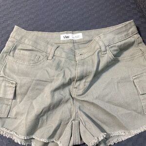 YMI Women's Tan Cargo Shorts